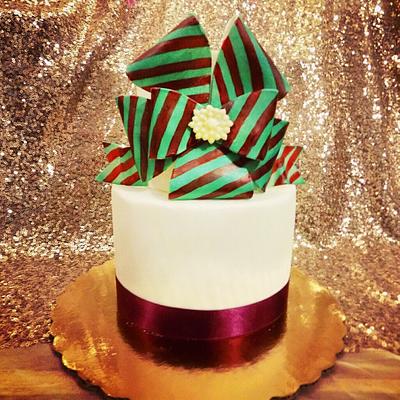 Bright Christmas bows  - Cake by Divine Bakes