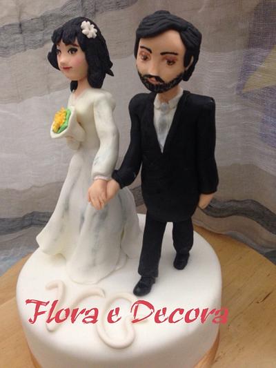 25 years wedding - Cake by Flora e Decora