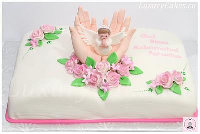 Praying hand baptism cake  - Cake by Sobi Thiru