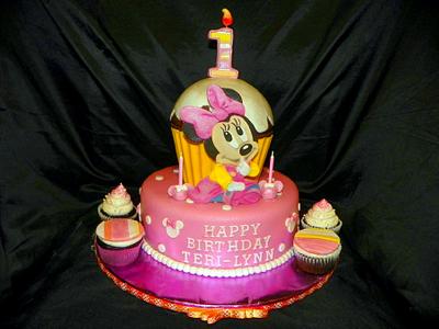 minnie mouse first birthday - Cake by Alexis M