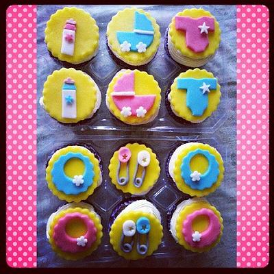 Baby Shower Cupcakes - Cake by Obsessive Cake Disorder