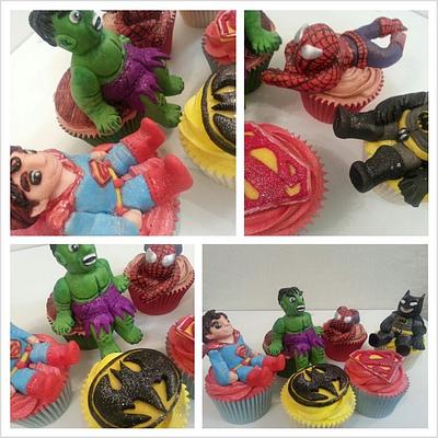 super heros - Cake by kaykes