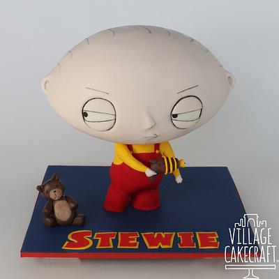 Family Guy's Stewie Griffin Plots Trouble - Cake by Village Cakecraft