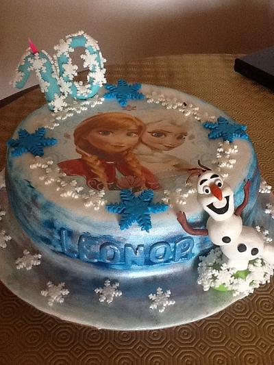 Frozen birthday cake - Cake by neidy