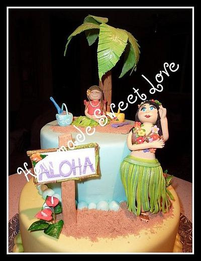 Hawaiian girl - Cake by  Brenda Lee Rivera 