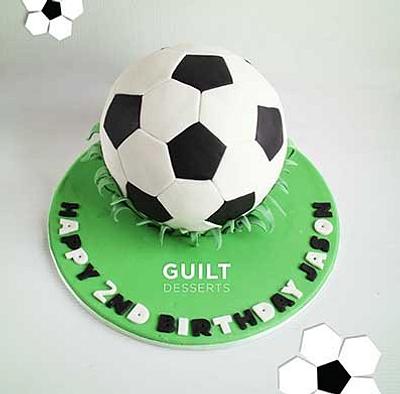 Soccer Ball  - Cake by Guilt Desserts