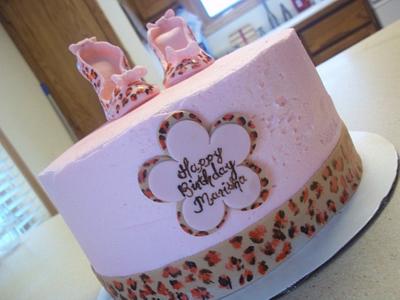 Pink Cheetah Print - Cake by cakes by khandra