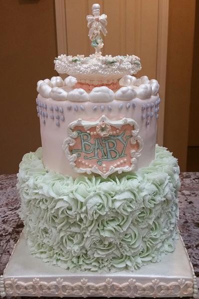 Sprinkle Baby Shower Cake - Cake by Eicie Does It Custom Cakes