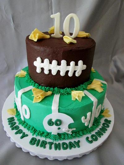 Football - Cake by Christeena Dinehart