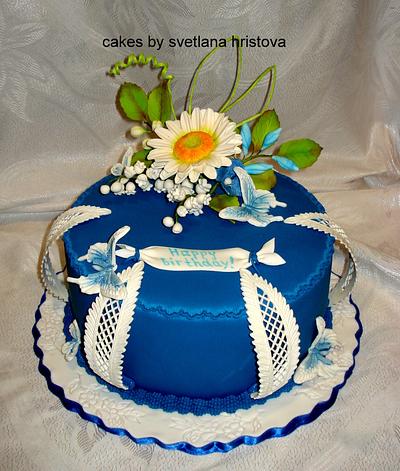 Royal blue - Cake by Svetlana Hristova
