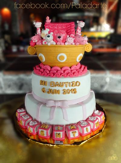 Pink Ark cake - Cake by Paladarte El Salvador