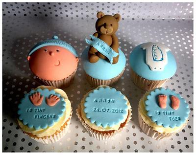 new baby boy cupcakes - Cake by June milne