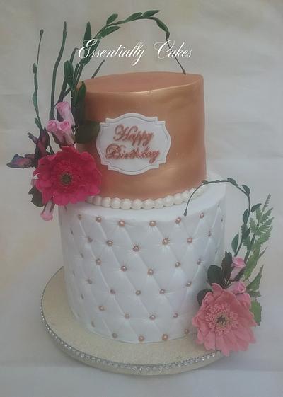 Gerbera birthday cake - Cake by Essentially Cakes