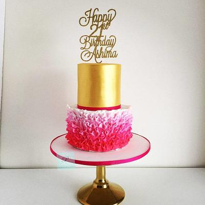 21st Birthday cake - Cake by Priscilla's Cakes