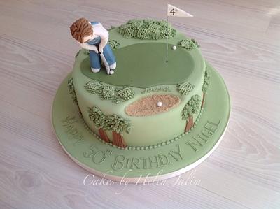Golf cake - Cake by helen Jane Cake Design 