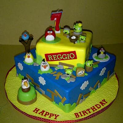 angry bird - Cake by Astried