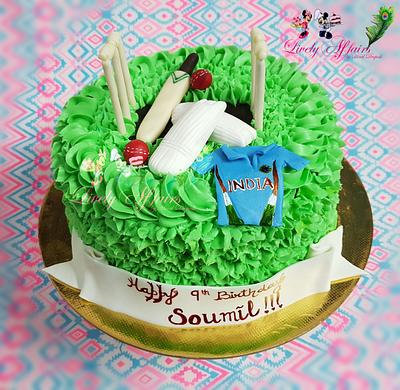 Cricket cake - Cake by Hiral Deepesh