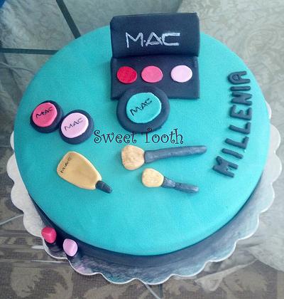 MAC Make-up Birthday Cake - Cake by Carsedra Glass