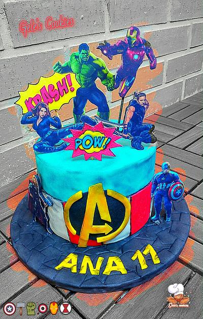 Avengers cake - Cake by Gele's Cookies