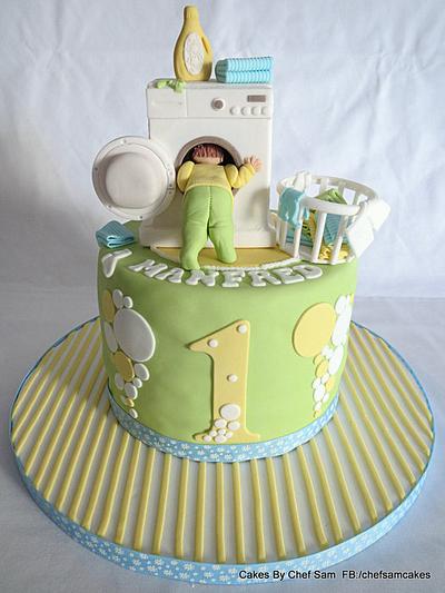 Washing Machine themed cake! - Cake by chefsam