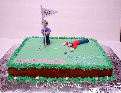 Happy 90th Birthday May and Gordo!  - Cake by Donna Tokazowski- Cake Hatteras, Martinsburg WV
