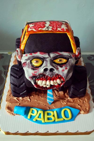 Zombie Monster Truck Cake - Cake by Iced Cakery