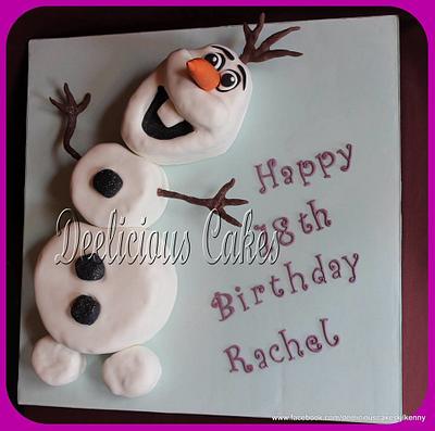 Olaf - Cake by Deelicious Cakes