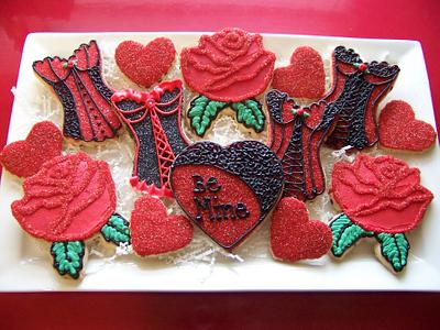 Valentine's Day Cookies - Cake by Kathy Kmonk