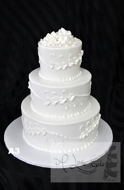 Buttercream Iced Wedding Cakes - Cake by Leo Sciancalepore