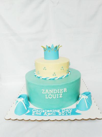 Baby Zandier Christening - Cake by amie