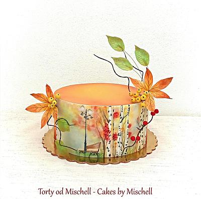 Hand painted autumn cake - Cake by Mischell