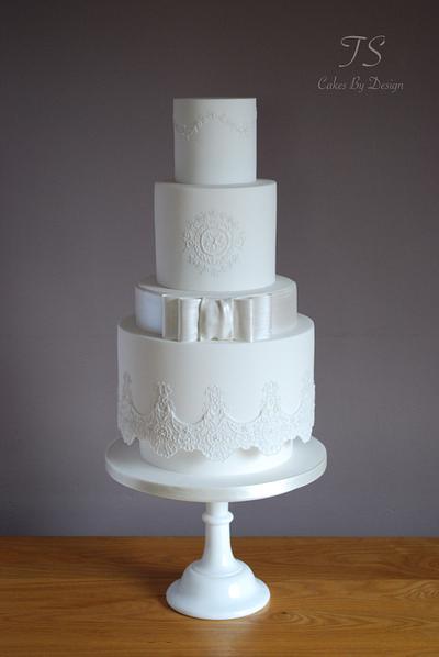 CPC 2nd birthday collaboration- Designer dress wedding cake  - Cake by Emma Stewart