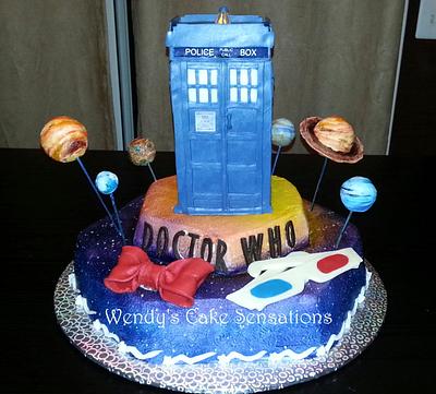 Dr. Who TARDIS Birthday Cake - Cake by Wendy's Cake Sensations