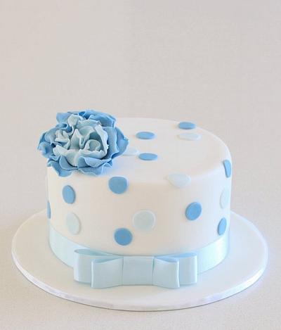 Little Blue Birthday Cake! - Cake by Alison Lawson Cakes
