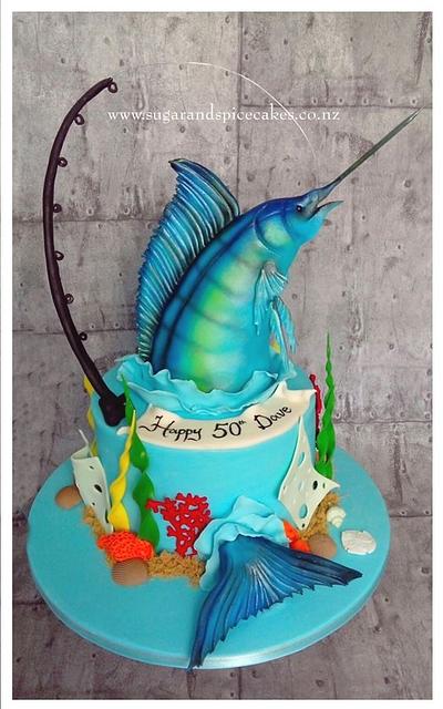 Blue Marlin Cake - Cake by Mel_SugarandSpiceCakes