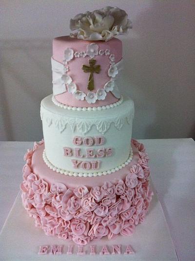 baptism cake!!!! - Cake by DeliciasGloria