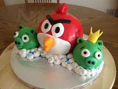 Angry Birds and friends - Cake by taralynn