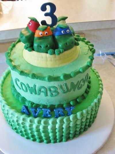 Ninja Turtles - Cake by Christeena Dinehart