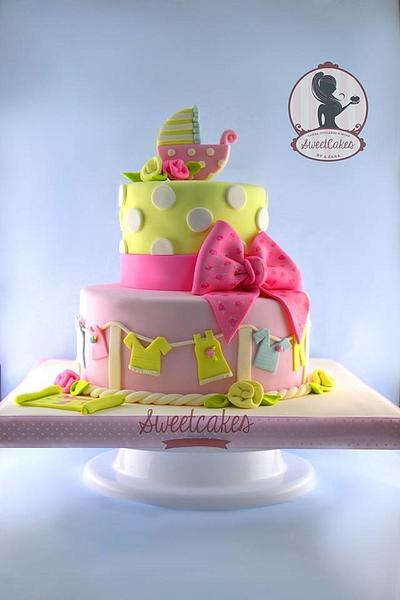 Baby shower cake - Cake by Sweetcakes