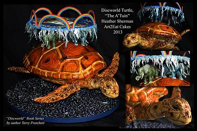 Discworld Turtle - The Great A'Tuin - Cake by Heather -Art2Eat Cakes- Sherman