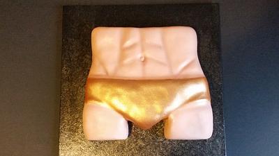 Rocky's Golden Shorts ~ Rocky Horror Sugar Show Tribute  - Cake by The Sweetpea Kitchen 