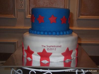 Patriot: Red white & Blue - Cake by Sophisticated