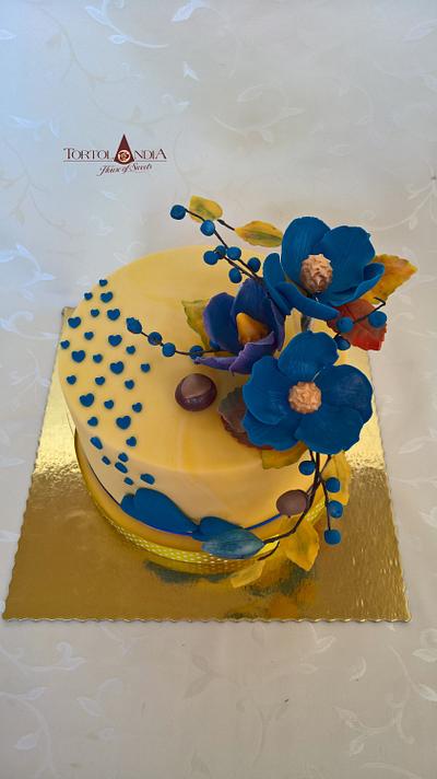 Blue heart - Cake by Tortolandia