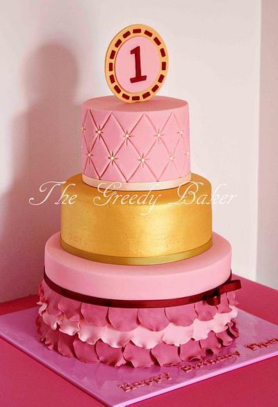 Pink & Gold for Piper - Cake by Kate