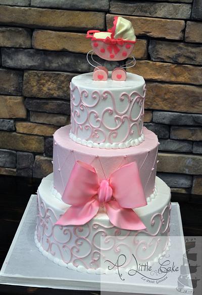 Pink Baby Shower Cake - Cake by Leo Sciancalepore