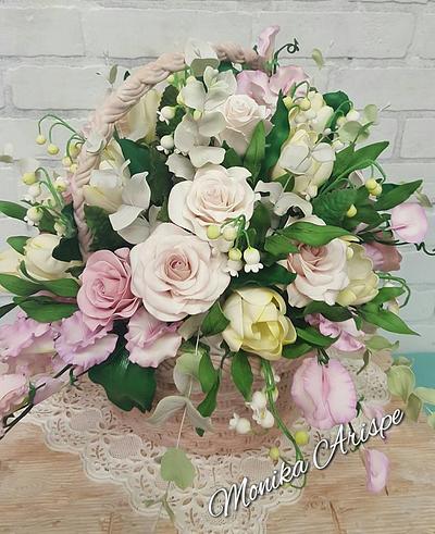 Flower Basket - Cake by Monika Arispe