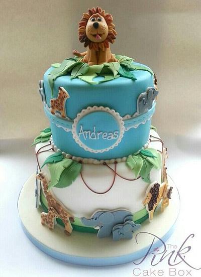 Cute Jungle Christening Cake - Cake by Rose
