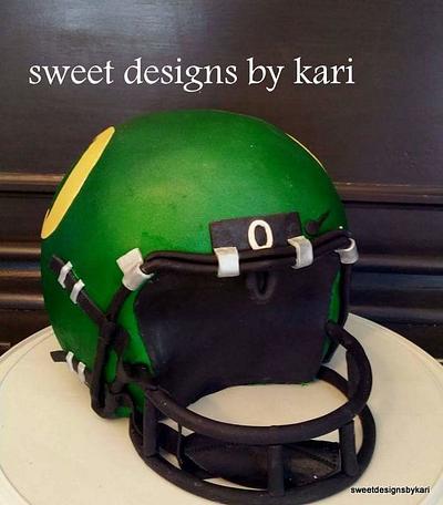 Oregon Football Helmet - Cake by Sweet Designs by Kari