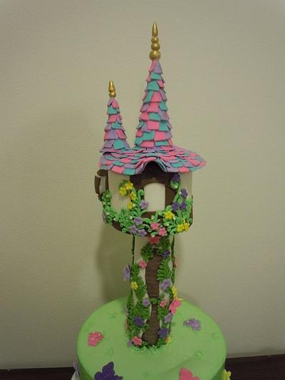 Tangled (Rapunzel) Tower - Cake by Karen Seeley