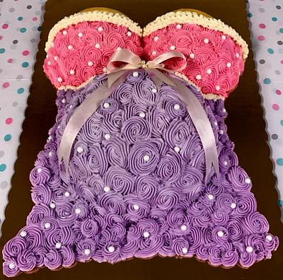 Baby Bump cake Buttercream rosettes - Cake by Nancys Fancys Cakes & Catering (Nancy Goolsby)
